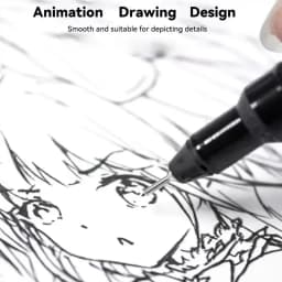 Pigment Liner Pigma Pen 0.1mm/0.03mm/0.05mm/0.5mm/1mm Different Tip Black Fineliner for Sketching Drawing Micron Ink Marker Pen