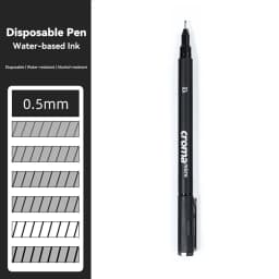 Pigment Liner Pigma Pen 0.1mm/0.03mm/0.05mm/0.5mm/1mm Different Tip Black Fineliner for Sketching Drawing Micron Ink Marker Pen