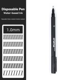 Pigment Liner Pigma Pen 0.1mm/0.03mm/0.05mm/0.5mm/1mm Different Tip Black Fineliner for Sketching Drawing Micron Ink Marker Pen