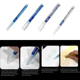 White Blue Mark Pen Watercolor Masking Liquid 0.7 mm/0.3mm Masking Fluid Marker Art Supplies Glues Covering Liquid H8WD