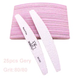 5/25Pcs/Lot Nail File Mix Color 80/100/150/180/240 Grit Professional Sandpaper Cuticle Remover Buffer Files Manicure Tool Set