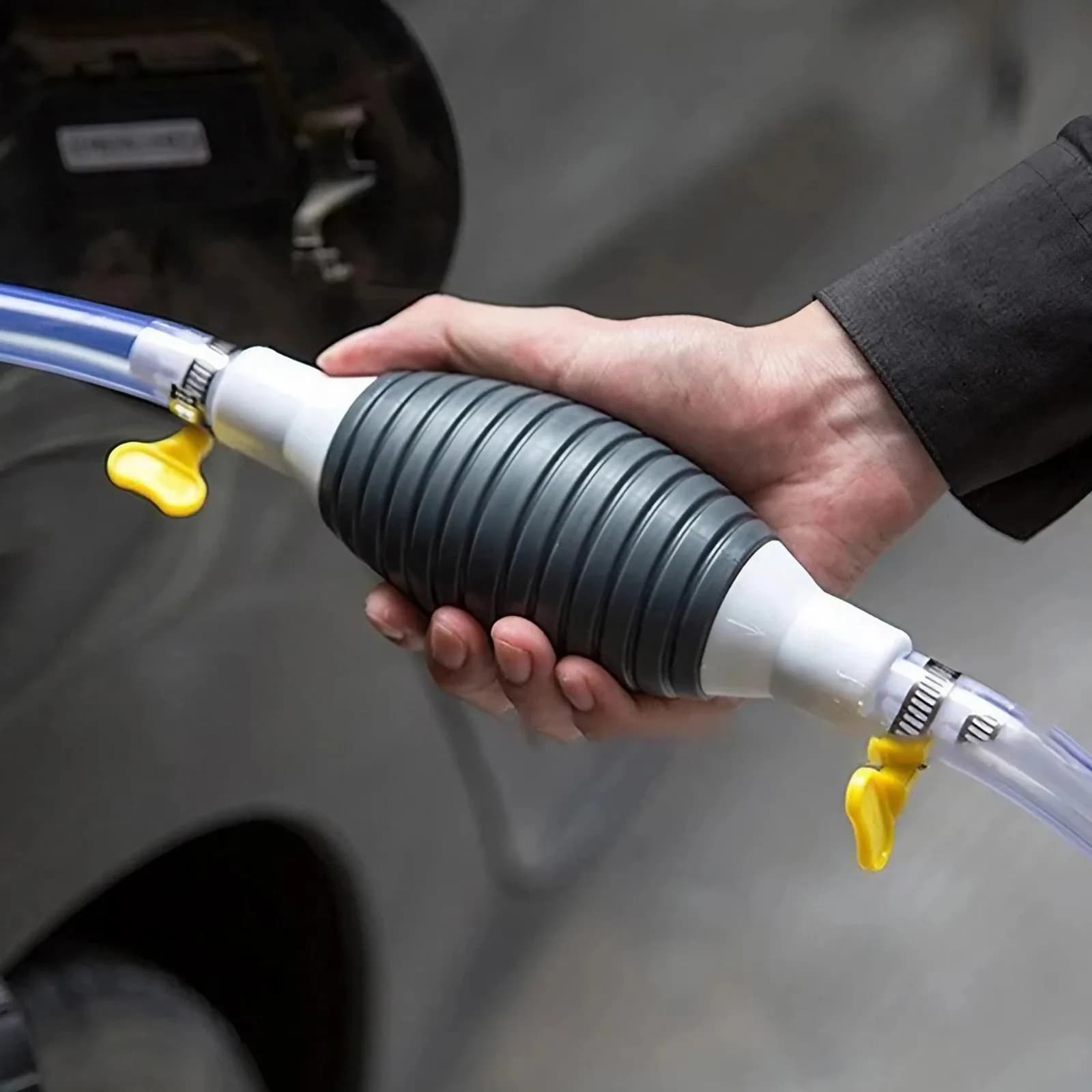 Car Fuel Hand Primer Pump Rubber Manual Petrol Diesel Gas Liquid Transfer Pump Fit For Ford Chevy VW Audi BMW