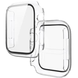 Tempered Glass+Cover For Apple Watch 11 10 9 8 7 46mm 42mm PC Bumper Screen Protector Case iWatch Series 7 6 5 4 SE3 44 40 45mm