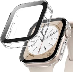 Tempered Glass+Cover For Apple Watch 11 10 9 8 7 46mm 42mm PC Bumper Screen Protector Case iWatch Series 7 6 5 4 SE3 44 40 45mm