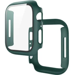Tempered Glass+Cover For Apple Watch 11 10 9 8 7 46mm 42mm PC Bumper Screen Protector Case iWatch Series 7 6 5 4 SE3 44 40 45mm