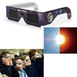 1/5/10pcs Paper Solar Eclipse Glasses Anti-uv Viewing Glasses Safe Shades Observation Solar Glasses Protect Eyes Random Color