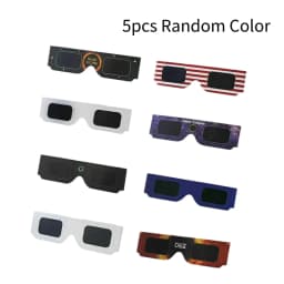 1/5/10pcs Paper Solar Eclipse Glasses Anti-uv Viewing Glasses Safe Shades Observation Solar Glasses Protect Eyes Random Color