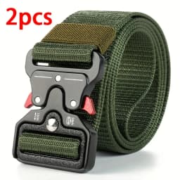 1Pc/2Pcs Versatile Men's Tactical Belts-Durable, Adjustable Design-For Outdoor Sports Enthusiasts,Pair with Jeans,For Men Women