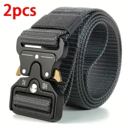 1Pc/2Pcs Versatile Men's Tactical Belts-Durable, Adjustable Design-For Outdoor Sports Enthusiasts,Pair with Jeans,For Men Women