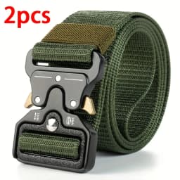 1Pc/2Pcs Versatile Men's Tactical Belts-Durable, Adjustable Design-For Outdoor Sports Enthusiasts,Pair with Jeans,For Men Women