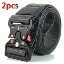 1Pc/2Pcs Versatile Men's Tactical Belts-Durable, Adjustable Design-For Outdoor Sports Enthusiasts,Pair with Jeans,For Men Women