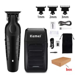 Kemei KM-2296 KM-2299 KM-1102 Hair Clipper Kit Men's Electric Shaver Hair Trimmer Machine Professional Hair Cutting Machine