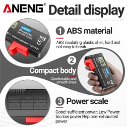 ANENG BT-168 PRO Digital Lithium Battery Capacity Tester Checkered Load Analyzer Display Check AAA AA Button Cell Universal Test