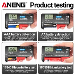 ANENG BT-168 PRO Digital Lithium Battery Capacity Tester Checkered Load Analyzer Display Check AAA AA Button Cell Universal Test