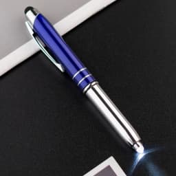 3-in-1 Multi-function Metal Capacitive Pen Portable Ballpoint Pen Outdoor Tool Pen With Light Touch Screen Pen