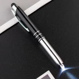 3-in-1 Multi-function Metal Capacitive Pen Portable Ballpoint Pen Outdoor Tool Pen With Light Touch Screen Pen