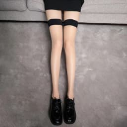Large Plus Size Lace Stockings Sexy Sheer Over Knee Thigh High Gothic Fishnet Long Socks for Oversized Women XXXXXL Black White