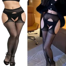 Large Plus Size Lace Stockings Sexy Sheer Over Knee Thigh High Gothic Fishnet Long Socks for Oversized Women XXXXXL Black White