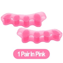 1 Pair Silicone Toe Separator Bunion Corrector Hammer Toe Corrector Soft Silicone Material for Toe Separation Foot Care Tool