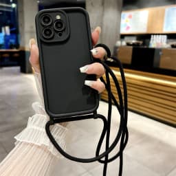 Phone Case For iPhone 11 12 13 14 15 16 17 18 Pro Max 17 Air 16E Crossbody Adjustable Lanyard Strap Rope Soft Cover