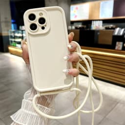 Phone Case For iPhone 11 12 13 14 15 16 17 18 Pro Max 17 Air 16E Crossbody Adjustable Lanyard Strap Rope Soft Cover