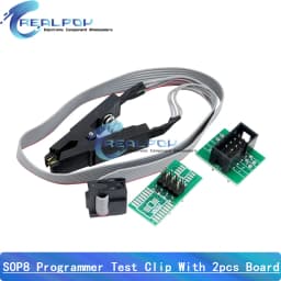 CH341A Programmer Adapter + SOIC8 Adapter+ SOP8 Clip With Cable+1.8V Adapter CH341A EEPROM Flash BIOS USB Programmer ZIF Adapter