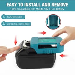 For Makita 18V With USB With Type-C Battery Holder For Makita 18V Battery BL1840 BL1850 BL1860 Charger Adapter Charging