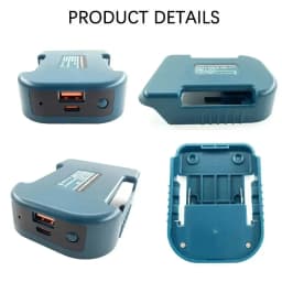 For Makita 18V With USB With Type-C Battery Holder For Makita 18V Battery BL1840 BL1850 BL1860 Charger Adapter Charging