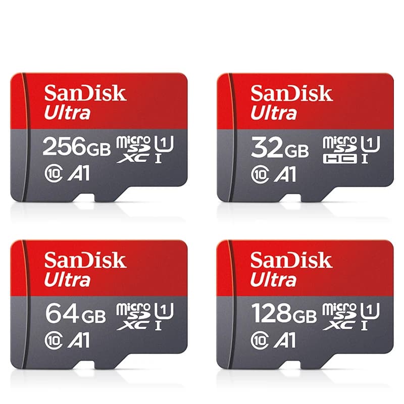 Original Sandisk Memory Card 256GB 128GB 64GB 32GB TF Micro SD Card Class 10 UHS-1 Flash Card Memory MicroSD for Smartphone PC