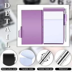 Clamshell Notebook Metal Memo Pads Creative Notebooks Office Notepad Pocket Pen Holder Memorandum Do List Smooth Writing Plan