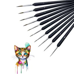 9/10/11/22pcs Fine Detail Paint Brush Set - Sturdy & Precise Miniature Brushes - Ideal for Model & Art Painting