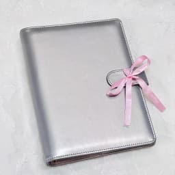 A5  Sliver PU DIY Binder Notebook Cover Diary Agenda Planning Paper Cover School Stationery