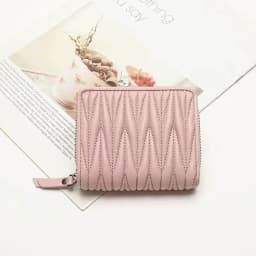 Genuine Lambskin Fold Design Ladies Short Wallet Sheep Leather Women Fashion Trendy Card Holders Coin Purse Wallet Zipper Poucht