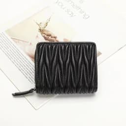 Genuine Lambskin Fold Design Ladies Short Wallet Sheep Leather Women Fashion Trendy Card Holders Coin Purse Wallet Zipper Poucht