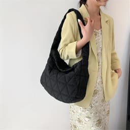 Stylish Quilted Puffer Crossbody Tote Bag ,Ideal for Daily Use - Fashionable Shoulder Bag with Convenient Quilt Stitch Design