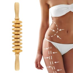 Curved Wood Massage Roller Stick Lymphatic Drainage Wood Therapy Massage Tool Maderoterapia Colombiana Anti Cellulite Massager