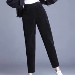 Plush Thick Casual Pants Women's Corduroy Warm Pants Autumn Winter Leggings High Waist Harem Pants Trousers Women Брюкиженские