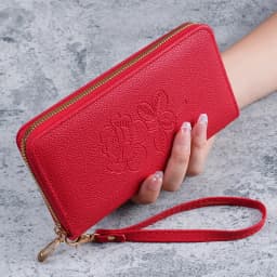 Korean version of the new handbag women's long zipper multi-functional leather wallet large capacity mobile phone wallet