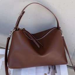 Genuine Grade Autumn Winter Big Boston Luxury Designer Tote Soft Matte Suede Leather Women Handbag Female Shoulder Crossbody Bag