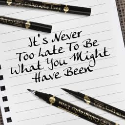 GN 3/6PCS Dual Tip Pen Black Calligraphy Brush Pen Lettering Pens Art Marker White Pen Beginners Writing Sketches Art Drawings