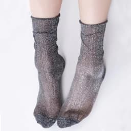 4 Pairs Women's Fashion sexy shiny Glitters Korean style silver silk socks Luxury design High Quality Women's Mesh Thin socks