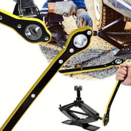 Car Labor-saving Jack Ratchet Wrench Scissor Jack Garage Tire Wheel Lug Wrench Handle Labor-saving Wrench Car Repair Tool