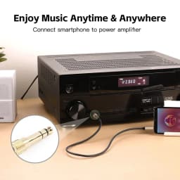 liulz Jack 6.5 6.35mm Male Plug to 3.5mm Female Connector Gold Plating Headphone Microphone AUX Audio Plug