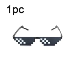 Mosaic Sunglasses Cool Party Vintage Shades Eyewear For Men Pixelated Sunglasses Funny Women Glasses