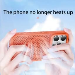 Cooling Heat Dissipation Phone Case For iPhone 17 18 16 15 14 13 12 11 Pro Max Breathable Hard Back Magnetic Cover For Magsafe