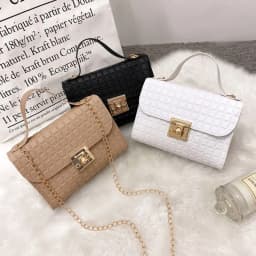 Minimalist Pu Leather Chain Shoulder Bag High-capacity Underarm Handbag Single Shoulder Bag Tote Bags Female Crossbody Bag