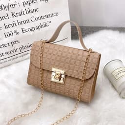 Minimalist Pu Leather Chain Shoulder Bag High-capacity Underarm Handbag Single Shoulder Bag Tote Bags Female Crossbody Bag