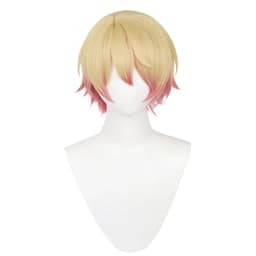 Anime Tenma Tsukasa Cosplay Wigs for Project Sekai Cosplay Short Blonde Gradient Pink Party Wigs for Men Boys