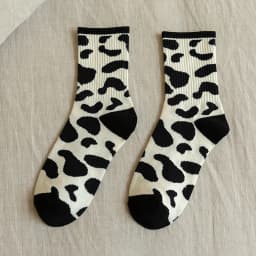 1/6 Pairs Cartoon Women Socks Fashionable And Versatile Cute Design Funny Goose Breathable Soft Comfortable Women Casual Socks