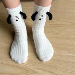 1/6 Pairs Cartoon Women Socks Fashionable And Versatile Cute Design Funny Goose Breathable Soft Comfortable Women Casual Socks